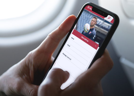 Wigan Warriors live chat on mobile.