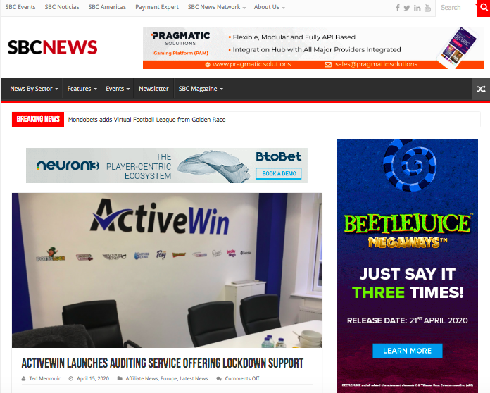 ActiveWin marketing support service featured in SBC News